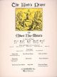 Lords Prayer G Major Low Voice And Piano: Solo Song