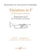 Variations In F For Trumpet & Piano (Faber)