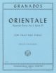 Orientale Spanish Dance: Op37 No 2: Cello & Piano  (International)