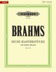 6 Piano Pieces Op.118: Piano (Peters)