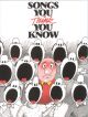 Songs You Think You Know - Piano Vocal Guitar