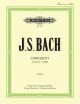 Concerto C Minor Bwv1060r: Violin & Oboe & Piano (or 2 Vns) (Peters)