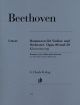 2 Romances G Major and F Major Op 40 and Op50: Violin & Piano (Henle HN324)