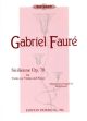 Sicilienne Op.78: Violin Or Viola  and Piano (Peters)