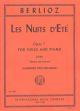 Les Nuits Dete: Op7: Low Voice and Pian: French and English (Procter-Gregg)