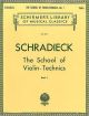 School Of Violin Technique Vol.1 Violin (Schirmer)