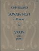 Sonata No.1  D Minor Violin & Piano (S&B)