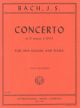 Concerto D Minor Bwv1043: 2 Violins & Piano (galamian) (International)
