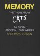 Memory From Cats: Easy Piano: Single