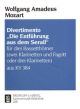 Divertimento The Escape From The Seraglio: 2 Or 3 Clarinet