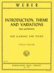 Introduction Theme & Variations: Clarinet & Piano (International)