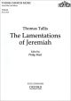 Lamentations Of Jeremiah: Vocal Score: SAATB