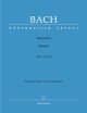 Motets: Bwv225-230: Vocal Score: (Urtext) (Barenreiter)