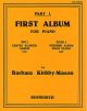 First Album Part 1: Piano