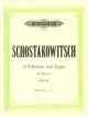 24 Preludes And Fugues Op.87: Book 1: Piano (Peters)