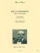 De La Sonorite (On Sonority) - Art And Technique: Flute: Studies (Leduc)