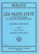 Les Nuits Dete: Op7: High Voice and Pian: French and English (Procter-Gregg)