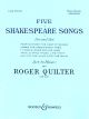 5 Shakespeare Songs: Second Set: High Voice