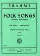 Folk Songs: Vocal Vol Ii: Low Voice and Piano : German And Enlgish Text