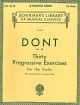 30 Progressive Exercises Op.38: Violin Solo (Schirmer)