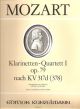 Clarinet Quartet: K317: Bb Major Score & Parts (Kunzelmann)
