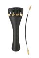 Violin Tailpiece 1/2 Size Black Alloy (Four Seasons)