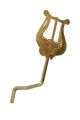 Saxophone Lyre: Lacquered Alto Or Tenor
