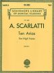 Ten Arias For High Voice & Piano (Schirmer)