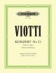 Violin Concerto G Major No.23: Violin & Piano (Peters)