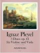 3 Duos Op44: Violin and Viola: Duet