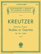 42 Studies Or Caprices: Violin Solo (Schirmer)