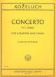 Bassoon Concerto C Major: Bassoon & Piano (International)