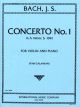Concerto A Minor No.1 Bwv1041: Violin & Piano (galamian) (International)