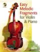 Easy Melodic Fragments: Violin: Book & CD (Fentone)