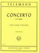 Concerto: Dmaj: 4 Violins