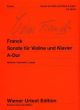 Sonata A Major: Violin And Piano  (Wiener Urtext)