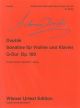 Sonatina G  Major Op.100: Violin & Piano(Wiener Urtext)t)