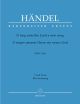 O Sing Unto The Lord A New Song: Hwv 249A: Vocal Score (Barenreiter)
