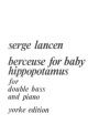 Berceuse For Baby Hippo: Double Bass (Yorke)