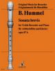 Sonata Brevis Op 87B: Treble Recorder and Piano