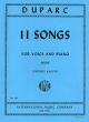 Eleven Songs For High Voice And Piano  (International)
