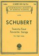 24 Favourite Songs: High Voice And Piano  (Schirmer)