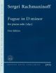 Fugue In D Minor: Piano (B&H Ed)
