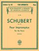 4 Impromptus: Op.142: Piano (Schirmer)