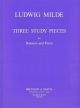 Three Study Pieces: Bassoon & Piano (Musica Rara)
