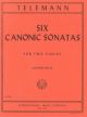 Telemann: 6 Canonic Sonatas: Viola Duet