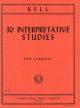 30 Interpretative Studies: Clarinet