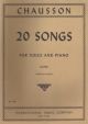 20 Songs: Low Voice and Piano