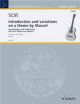 Introdution And Variations On A Theme Of Mozart: Op9: Guitar