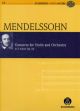 Concerto: E Mnor: Op64: Violin and Orchchestra  (Audio Series No 17)
